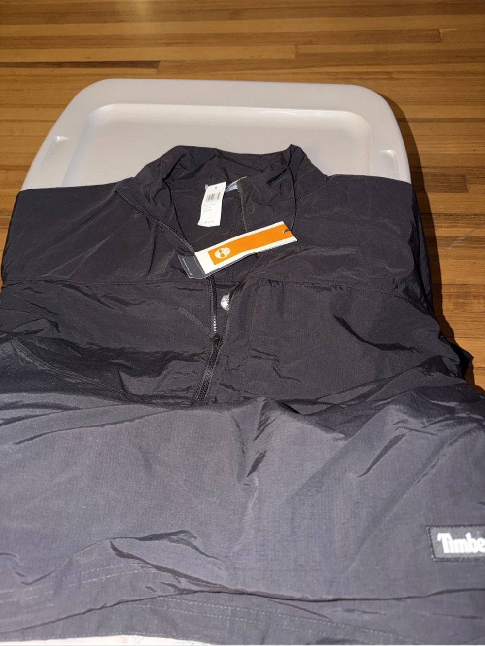 Timberland Black Lightweight Half-Zip Jacket